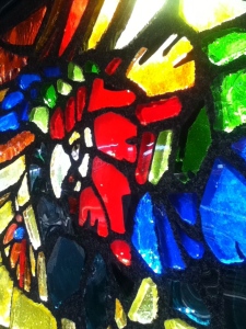 Stained glass up close