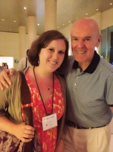 Me with the acclaimed author Richard Peck, who led a fabulous session on first lines and gave the keynote at the Golden Kite luncheon. I've been lucky to  get to do some work for Richard, and it was fun to see him at the conference!
