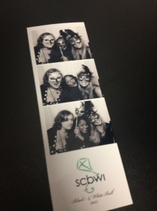 Me, Ghenet, and Jodi in the photo booth at the Black & White Ball