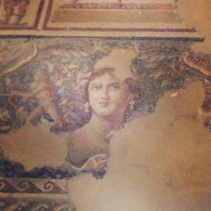 The "Mona Lisa of Tzippori," a 3rd century mosaic floor