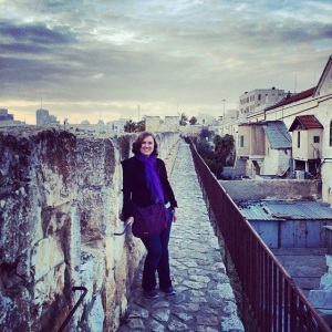 Me on the ramparts of the Old City walls