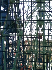 View from inside the Wonder Wheel, which has been in operation since 1920